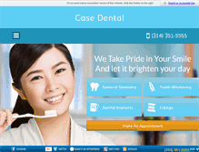 Tablet Screenshot of casedental.com